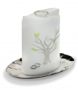 Hochzeitskerze "Lebensbaum" mit Teelicht